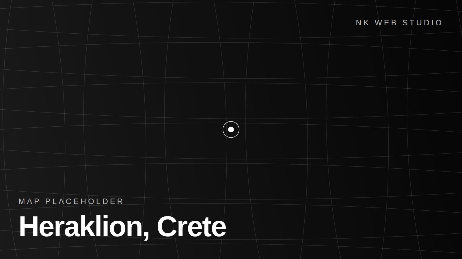 Map placeholder showing Heraklion, Crete