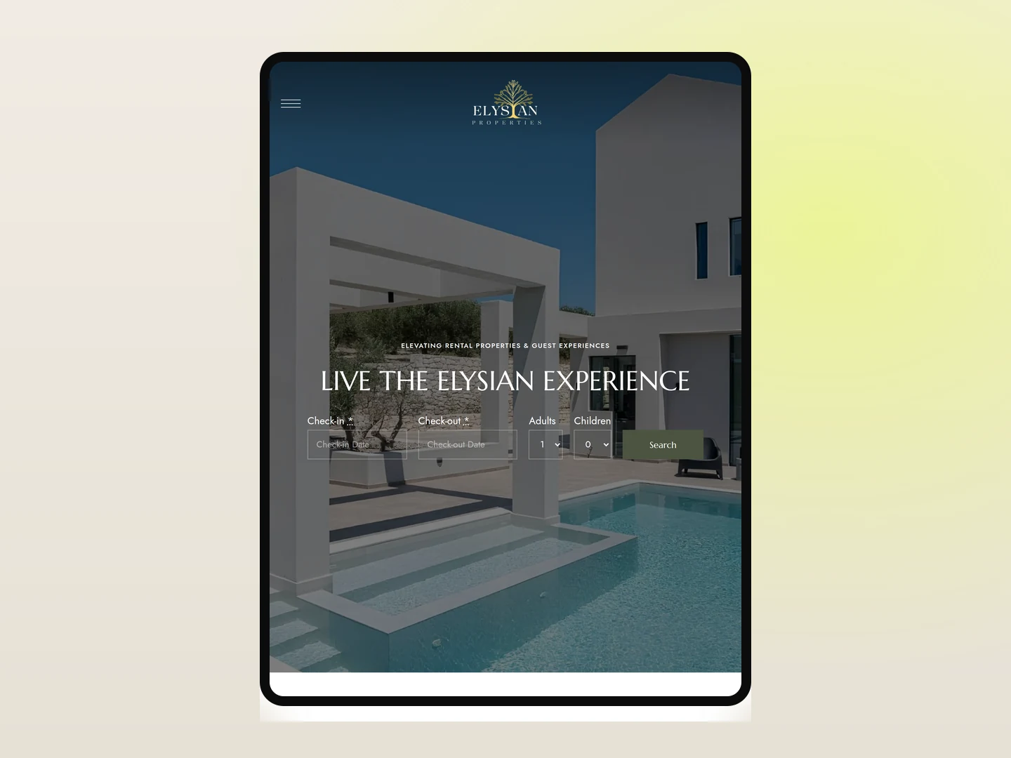 Elysian Properties — tablet