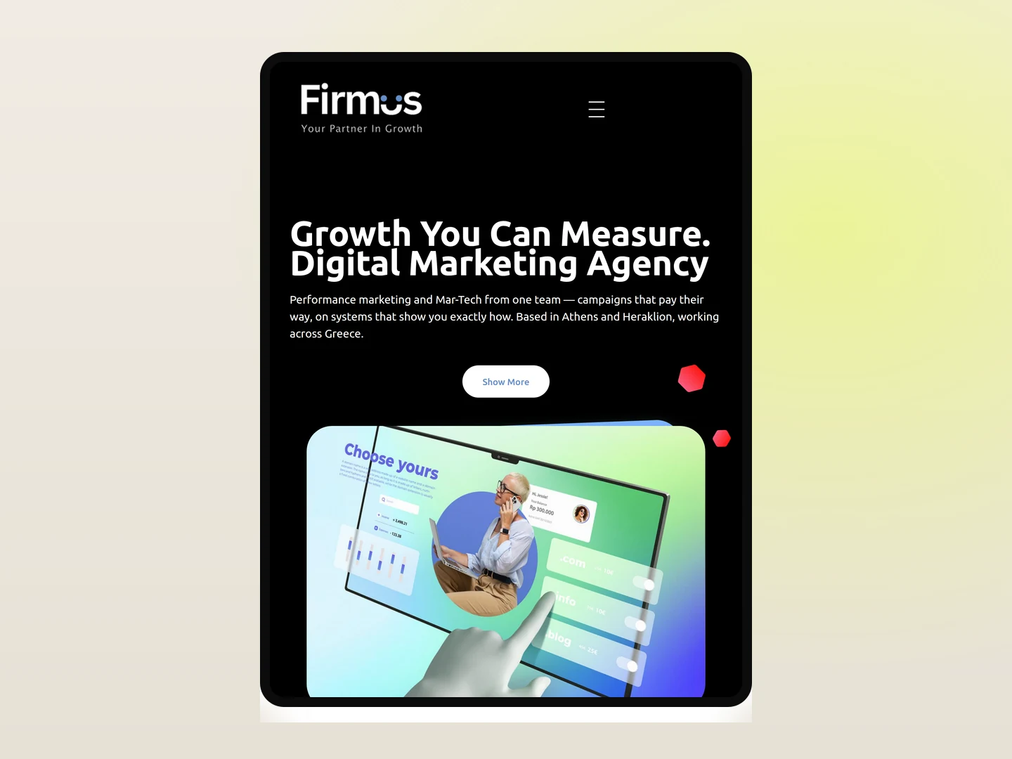 Firmus Media — tablet