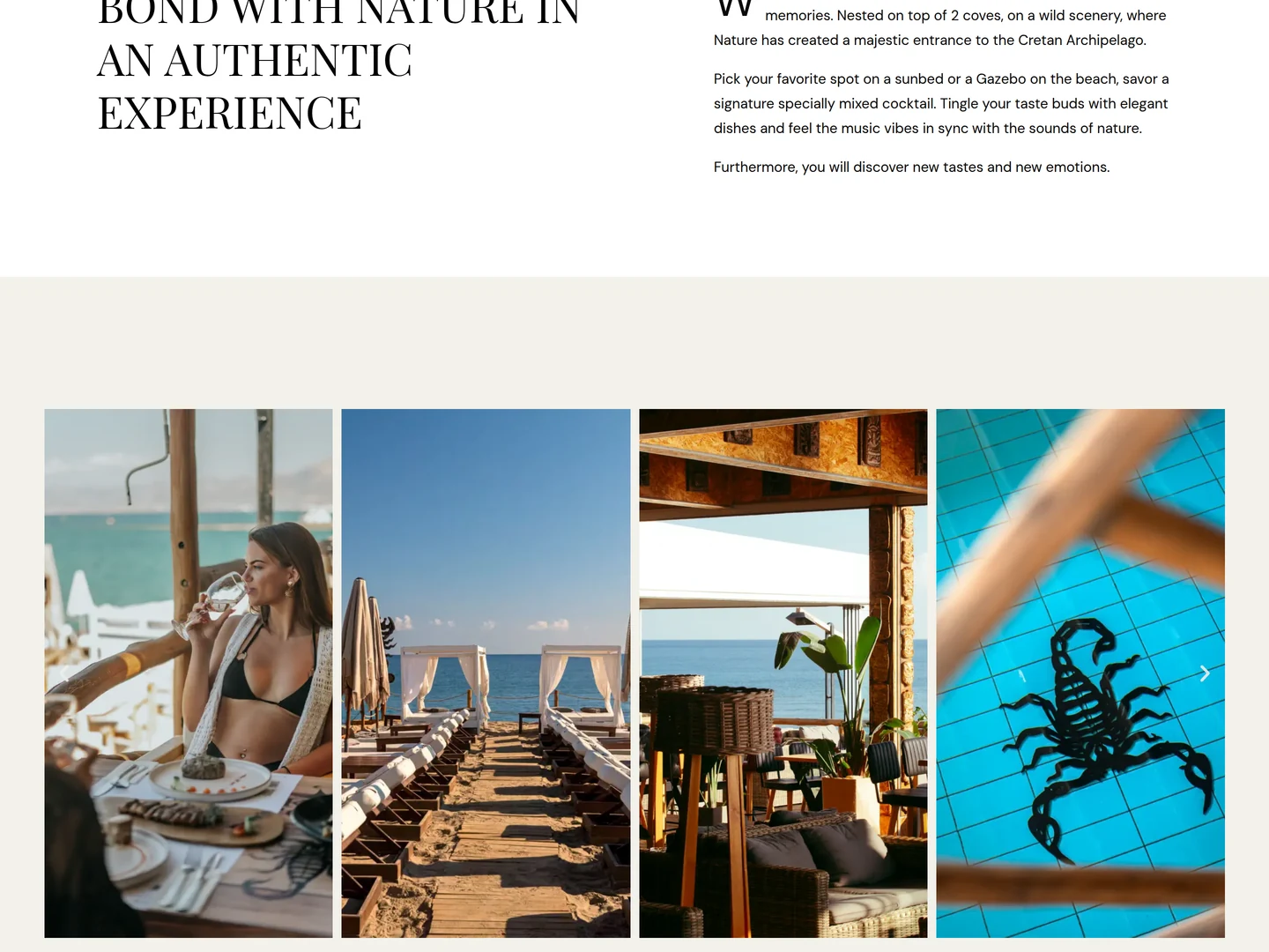 King Scorpio Beach Club — desktop