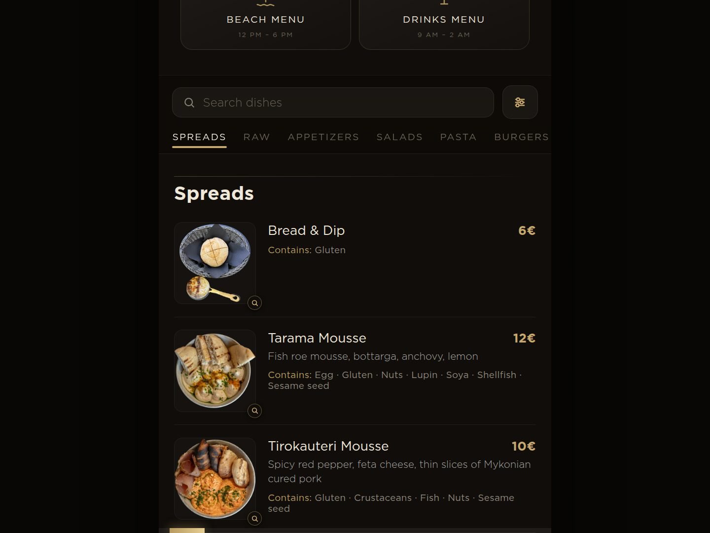 King Scorpio QR Menu — Gallery 1