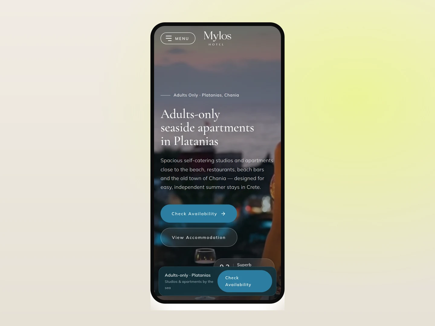 Mylos Hotel — mobile